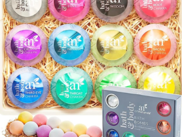 Large Bath Bombs 12-Count Gift Set as low as $12.57 After Coupon (Reg. $27) + Free Shipping – $1.05/4-Ounce Bath Bomb – Perfect Stocking Stuffer