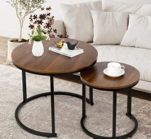 Modern Round Nesting Tables (Set of 2) only $59.99 shipped (Reg. $130)!