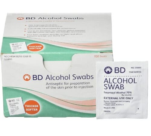 BD Alcohol Swabs, 100-Count as low as $1.59 After Coupon (Reg. $5) + Free Shipping – 2¢/Swab