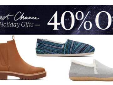 TOMS Shoes | 40% Off Last Chance Holiday Gifts!