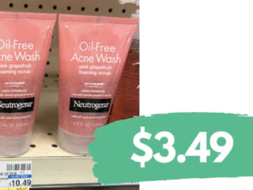 $3.49 Neutrogena Pink Grapefruit Acne Facial Cleanser (reg. $10.49)