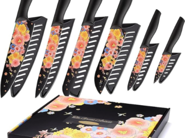 Transform your kitchen with the perfect combination of style and performance, Set of 6 Artistic Designed Pattern Kitchen Knives for just $39.99 Shipped Free (Reg. $79.99)