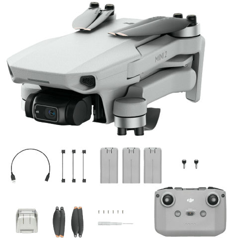 Certified Refurb DJI Mini 2 4K Quadcopter Ready To Fly 3-Battery Bundle for $363 + free shipping