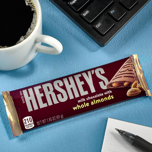 HERSHEY’S 36-Count Milk Chocolate with Whole Almonds Candy Bars as low as $18.67 Shipped Free (Reg. $30) – 52¢/1.45 Oz Bar