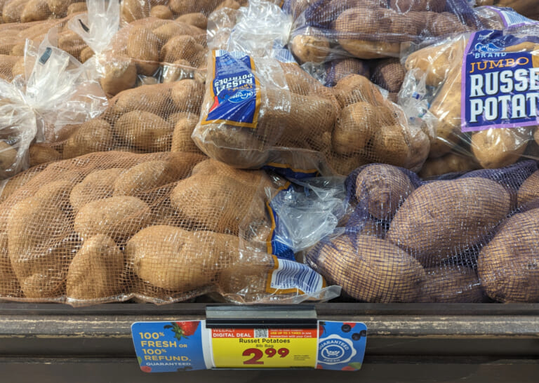 Grab 8-Pounds Of Kroger Russet Potatoes For Just $2.99