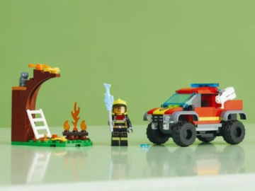 LEGO City 4×4 Fire Engine Rescue Truck Toy 97-Piece Set $2.50 (Reg. $7.49)