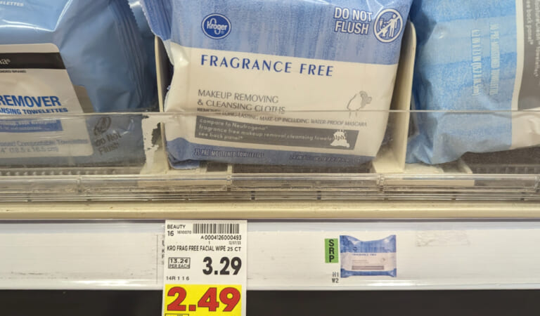 Kroger Facial Wipes Just $1.49 Per Pack
