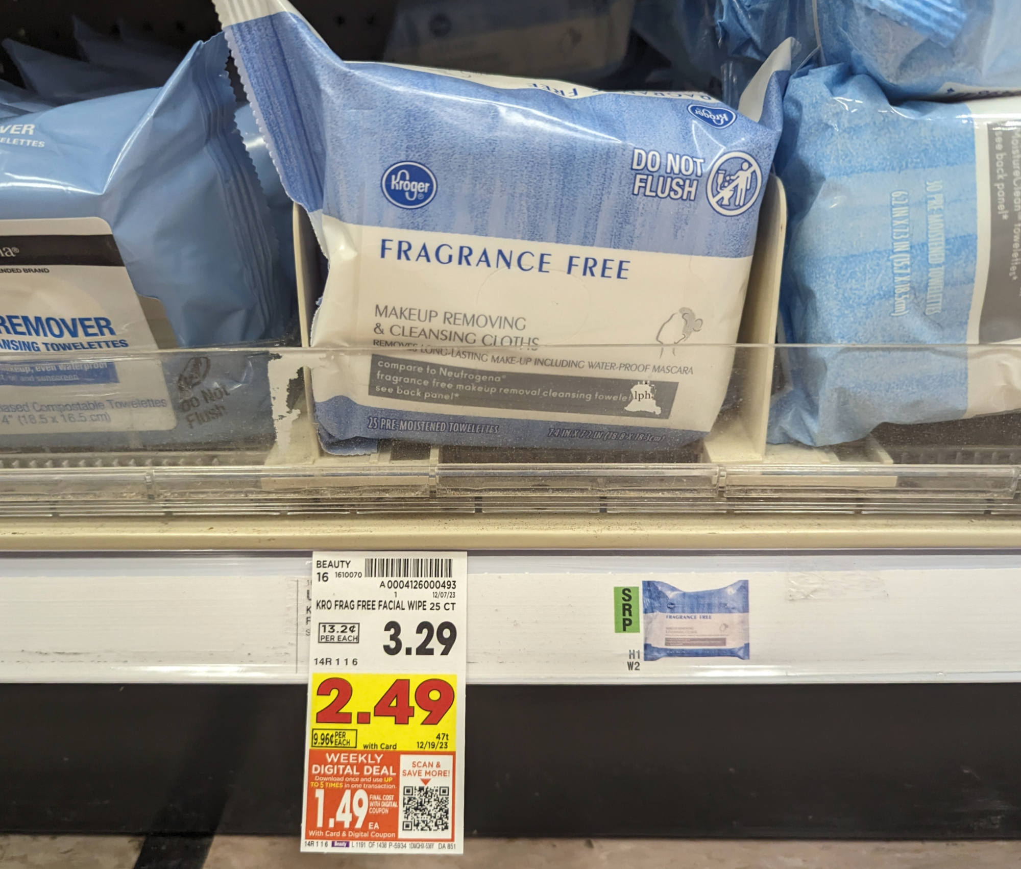 Kroger Facial Wipes Just $1.49 Per Pack