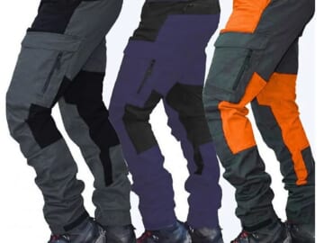PRINTRENDY Men's Cargo Hiking Pants for $14 + $5 s&h