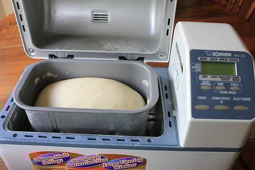 bread dough in the bread machine