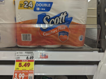 Grab Scott Comfort Plus Toilet Paper For Only $3.99 At Kroger