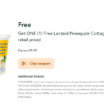 FREE Lactaid Pineapple Cottage Cheese | Publix Digital Coupon
