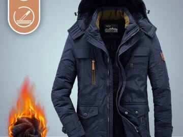 PunkTrendy Men's Hiking Fleece Jacket for $32 + $10 s&h