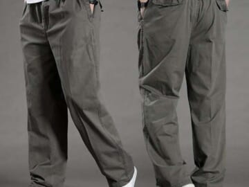 Littrendy Men's Cargo Pants for $12 + $6 s&h