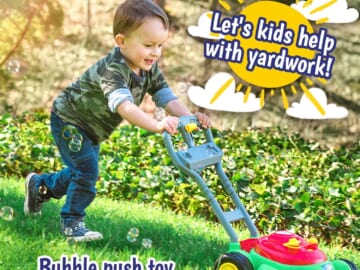 Maxx Bubbles Deluxe Bubble Lawn Mower Toy $11 (Reg. $24) – with 4oz Bubble Solution
