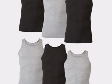 Hanes Ultimate ComfortSoft Tank 6-Pack for $24 + free shipping