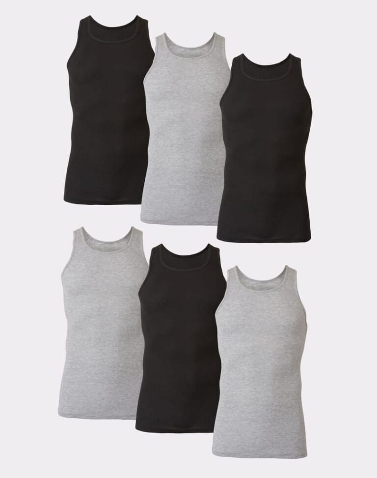 Hanes Ultimate ComfortSoft Tank 6-Pack for $24 + free shipping
