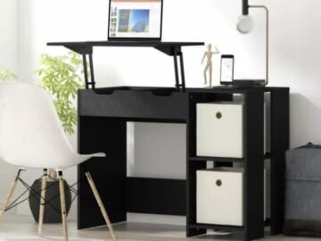 Lift Top Study Desk with Storage