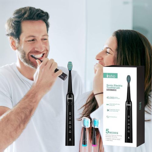 Initio Sonic Electric Toothbrush $8 After Code + Coupon (Reg. $26.59) – with 3 Brush Heads