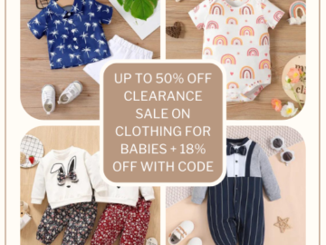 Patpat: Up to 50% off Clearance Sale on Clothing for Babies + 18% off with code!