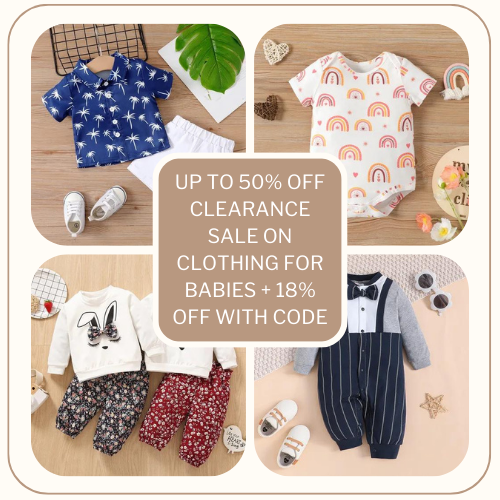 Patpat: Up to 50% off Clearance Sale on Clothing for Babies + 18% off with code!