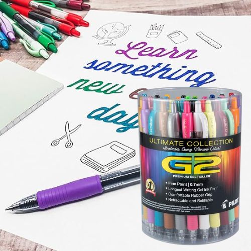 Pilot G2 Premium Gel Roller Fine Point Pens, 36-Count as low as $22.37 Shipped Free (Reg. $90.18) – 62¢/Pen, 0.7mm Assorted Vibrant Colors