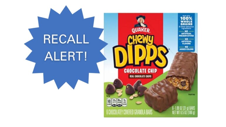 Quaker Oats Company Recalls Granola Bars & Cereals