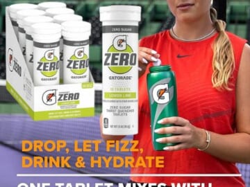 Gatorade Zero Tablets, Lemon Lime, 80-Count as low as $20.40 Shipped Free (Reg. $48) – 26¢/Tablet