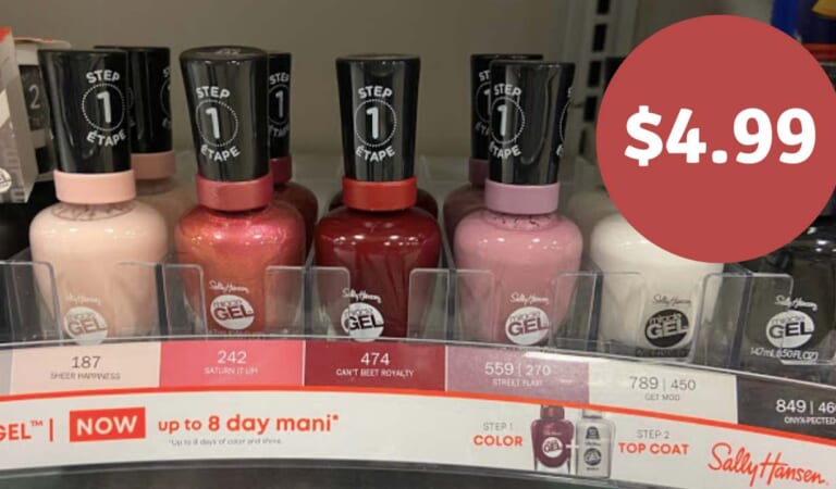 $4.99 Sally Hansen Miracle Gel Polish (reg. $12.99) at Publix