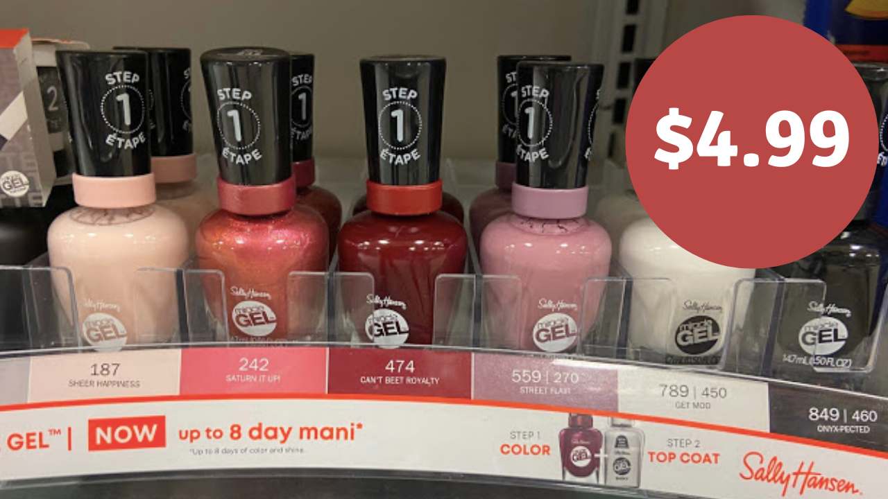 $4.99 Sally Hansen Miracle Gel Polish (reg. $12.99) at Publix