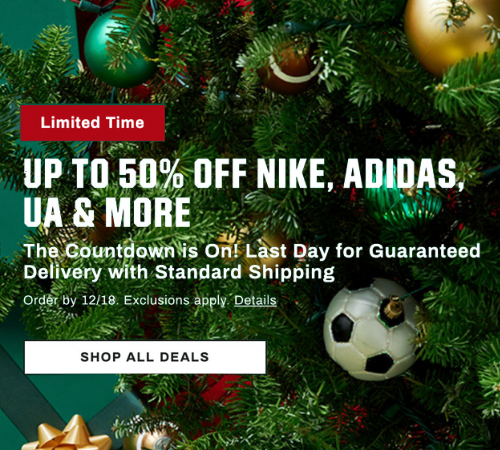 DICK’S Score Up to 50% Off Great Gifts for Everyone on Your List Guaranteed delivery by 12/24/23. Order 12/18/23 with Standard Shipping