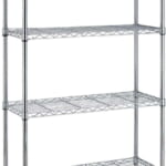BestOffice 4-Tier 54" Steel Wire Metal Shelving Rack for $40 + free shipping