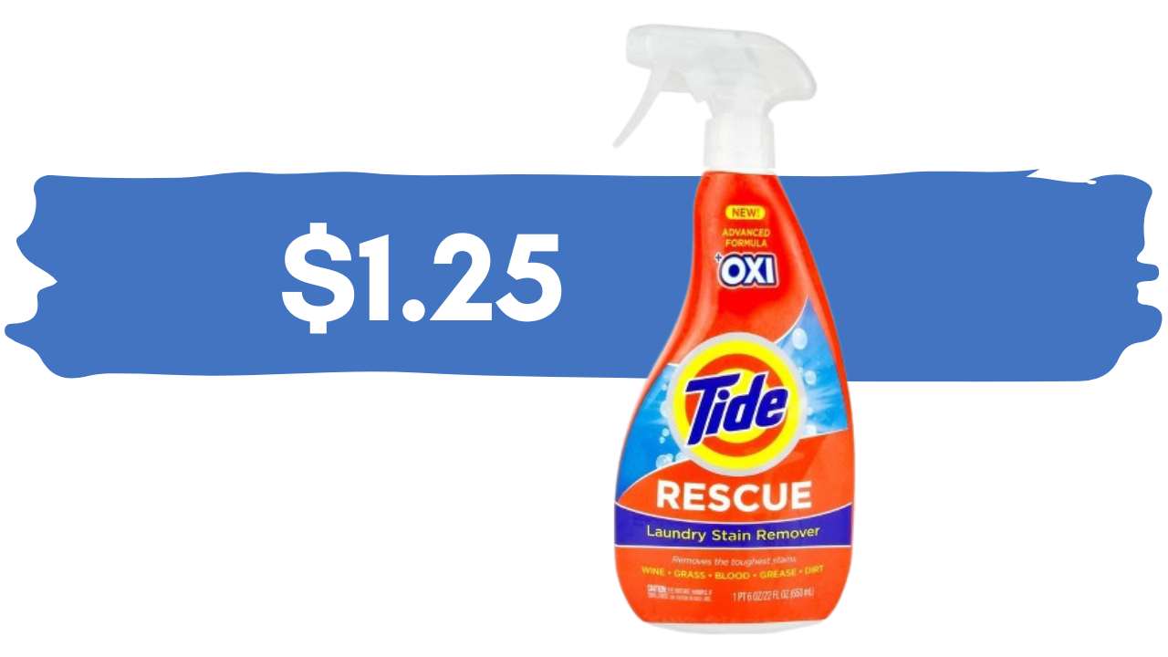 $1.25 Tide Rescue Laundry Stain Remover at Target