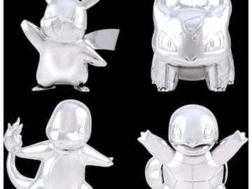 Pokemon 25th Anniversary Edition Silver Figurine Action Figure, 4-Pack $4.97 (Reg. $17.18) – $1.24 Each