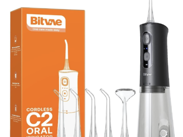 Bitvae Water Flosser with 6 Attachments for just $18.74 with free Prime shipping!