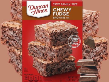 Duncan Hines Chewy Fudge Brownie Mix, 18.3 oz as low as $1.17 Shipped Free (Reg. $1.46)