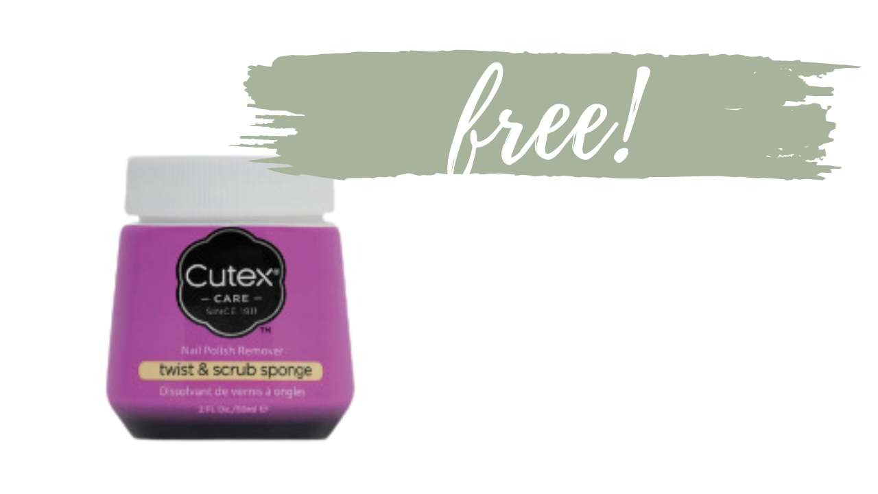 FREE Cutex Nail Polish Remover at Publix