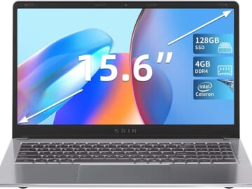 Intel Gemini Lake Refresh 15.6" Laptop w/ 128GB SSD for $127 + free shipping