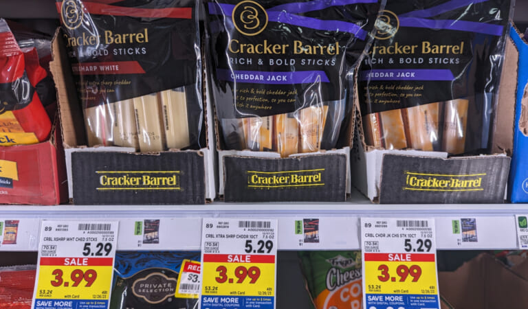 Cracker Barrel Cheese Sticks As Low As $2.24 At Kroger (Regular Price $5.29)
