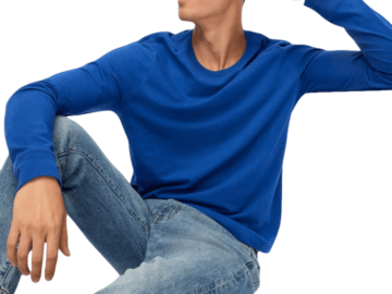 J.Crew Factory Men's Long-Sleeve Jersey T-Shirt for $10 + free shipping