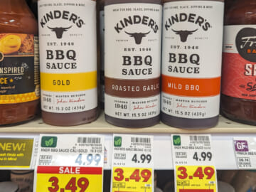 Kinder’s BBQ Sauce As Low As $2.99 At Kroger (Regular Price $4.99)