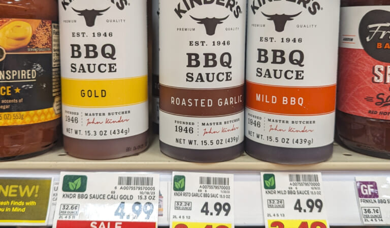 Kinder’s BBQ Sauce As Low As $2.99 At Kroger (Regular Price $4.99)