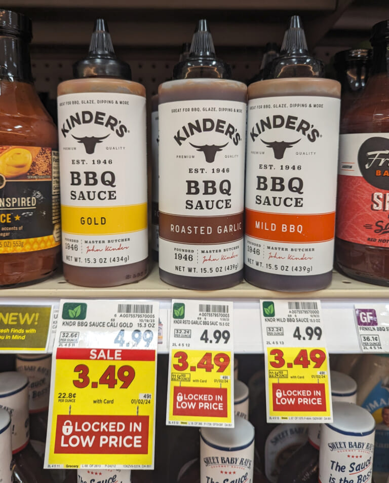 Kinder’s BBQ Sauce As Low As $2.99 At Kroger (Regular Price $4.99)