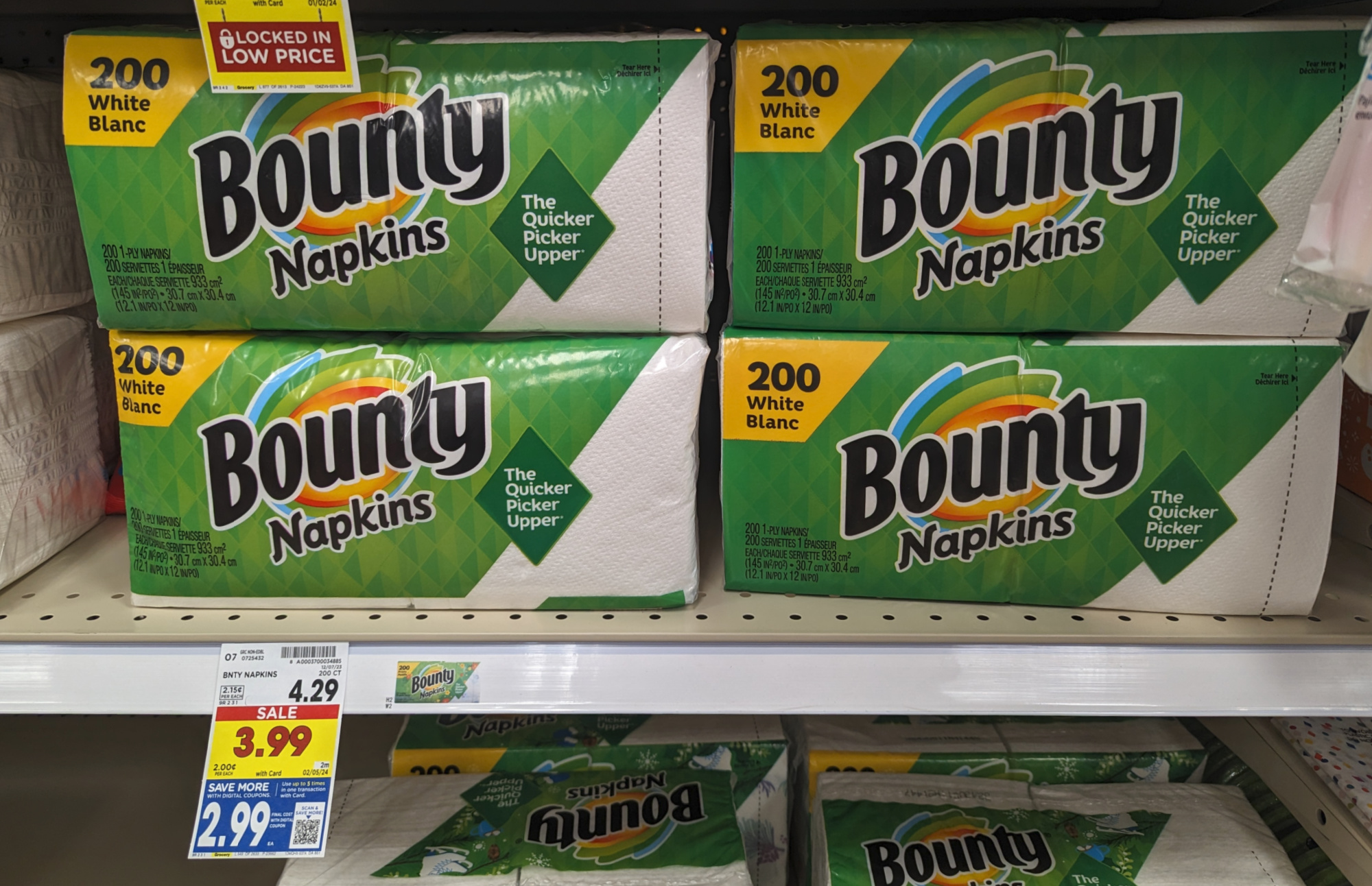 Bounty Napkins Just $2.99 At Kroger