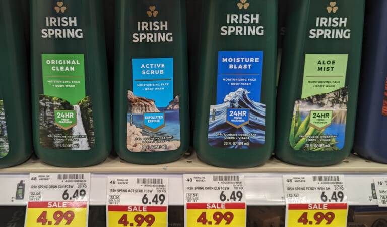Irish Spring Body Wash As Low As $2.49 At Kroger (Regular Price $6.49)