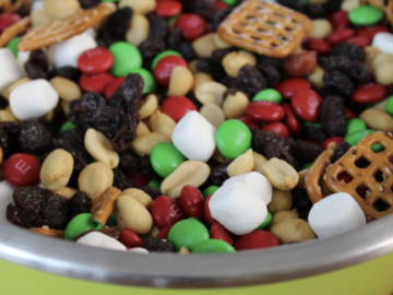 DIY Holiday Trail Mix + Free Printable Gift Tags! (Easy Last Minute Gift Idea!)