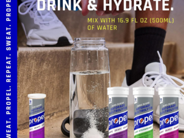 Propel Fitness Water Zero Sugar Electrolyte Tablets, 30-Count Variety Pack as low as $11.04 Shipped Free (Reg. $26) – $3.68/10-Count Pack or 37¢/Tablet