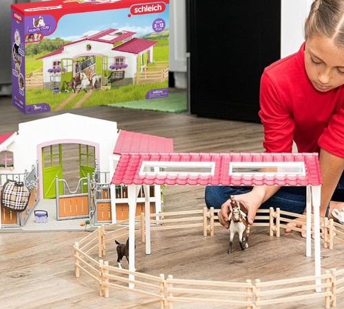Schleich 97-Piece Horse Club Riding Center & Stable Set $59.99 Shipped Free (Reg. $80) – w/ Rider, Horses & Accessories