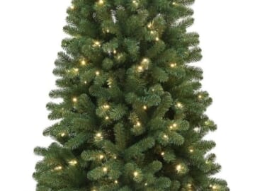 Holiday Time Bridgeport 7-Ft. LED Artificial Christmas Tree for $55 + free shipping