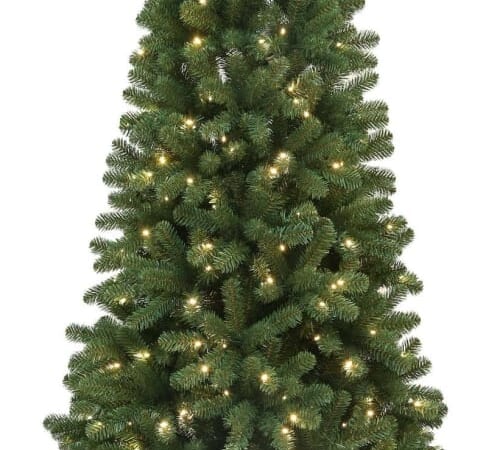 Holiday Time Bridgeport 7-Ft. LED Artificial Christmas Tree for $55 + free shipping